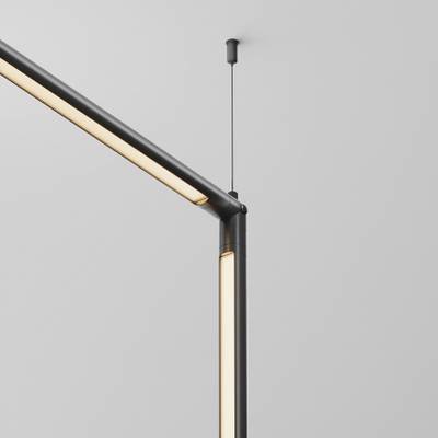 Угловой коннектор для системы Shelf без ввода питания, CA014CL-B. TM Maytoni