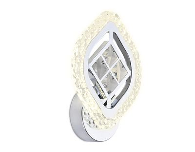 Настенный светодиодный светильник с хрусталем FA279 CH хром 12W 240*170*60