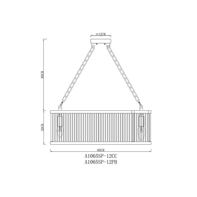 Подвесная люстра Arte Lamp ANETTA A1065SP-12PB, 12хE14