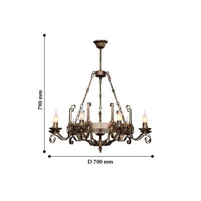 Подвесная люстра Boulogne 2159-9P, 9*E14*40W. ТМ F-Promo