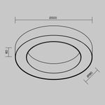 Потолочный светильники Lua 3000К 24Вт 120° C093CL-24W3K-B. TM Maytoni