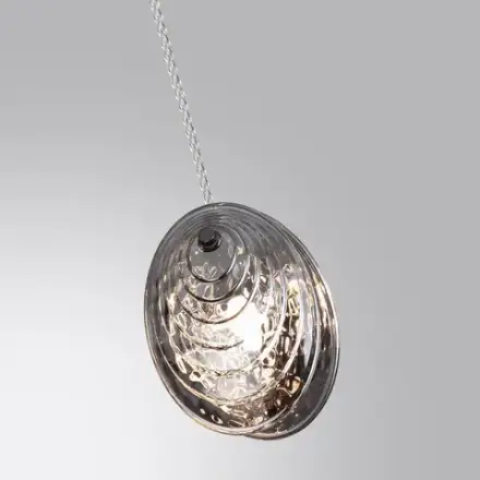 5038/1A MODERN ODL24 367 черный/дымчатый/металл/стекло Подвес G9 1*40W MUSSELS