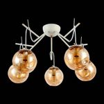 SLE110202-05 Люстра подвесная Белый/Янтарный E14 5*40W