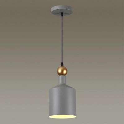 4086/1 PENDANT ODL19 417 серый/золотой Подвес Е27 1*40W 220V BOLLI