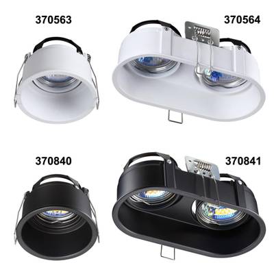 370840 SPOT NT22 320 черный Светильник встраиваемый IP20 GU10 50W 220V CLOUD