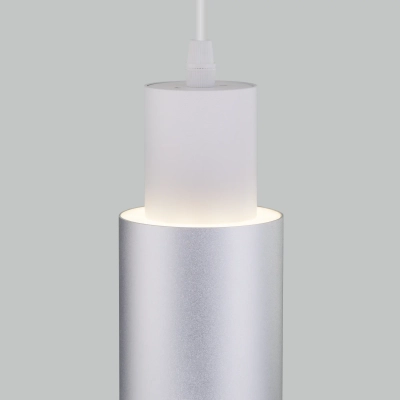 Подвесной светодиодный светильник 50204/1 LED белый/матовое серебро, LED