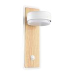 8263/1W COMFI LN26 металл, белый/дерево Бра GX53 LED 1*7W 220V LELAND