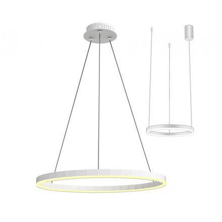 08212,01A(4000K) Подвес Тор белый d40 h150 Led 23W (4000K) 2 типа крепления