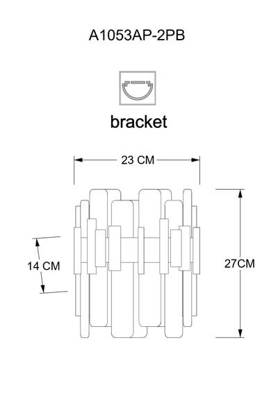 Настенный светильник Arte Lamp ALYA A1053AP-2PB, 2хG9