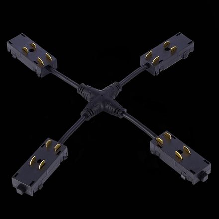 ST015.422.20 X- образный коннектор Skyline 220 ST-Luce Черный