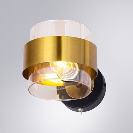 Бра Arte Lamp CARLO A8205AP-1BK, 1хE14