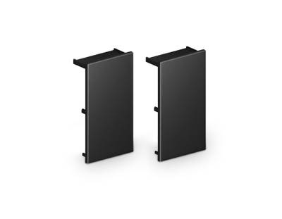 Комплект заглушек для шинопровода Magnetic standard 48V 10mm GL1988 BK черный 10*20*20 2шт