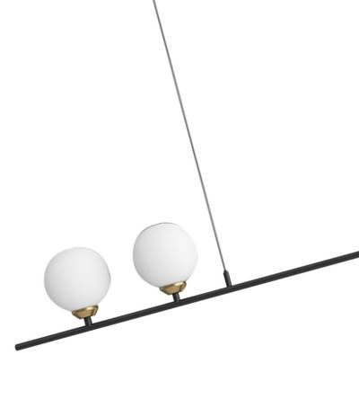 07620-2+1,19 Люстра Пулл черный L123 h60 G4 2*5W+E27 1*40W (лампы G4 в комплекте)