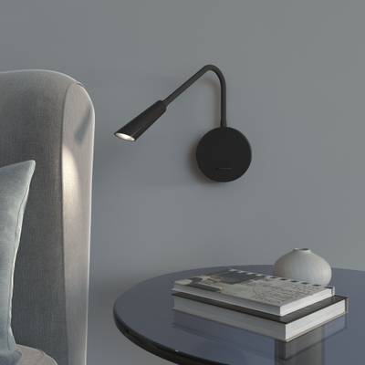 Светильник настенный светодиодный Stem с USB-портом и выключателем 40120/LED черный