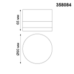 358084 STREET NT19 385 темно-серый Ландшафтный светильник IP54 LED 3000К 12W 220V KAIMAS