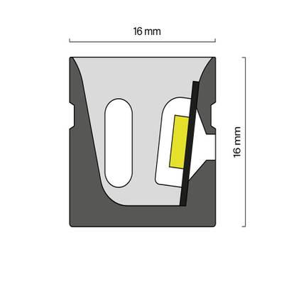 Гибкий неон 16x16 24В 10Вт/м 4000K IP67 10м (боковой изгиб), 432015. TM Maytoni
