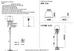 Торшер Crystal Lux MERCEDES PT1 GOLD/COLOR 0951/601