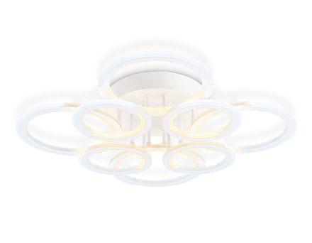 Светильник светодиодный потолочный FA8945/4+4 WH белый 106W 3000-6000K D670*120 (ПДУ ИК)