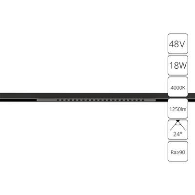 Магнитный трековый светильник Arte Lamp OPTIMA A7267PL-1BK, LED
