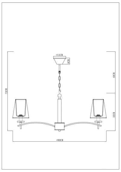 Подвесная люстра Arte Lamp KENSINGTON A4098LM-8CC, 8хE14