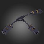 ST015.422.19 T- образный коннектор Skyline 220 ST-Luce Черный