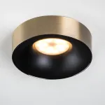 L01002721 Светильник LEVIGO MR16/HP16 ЧЕРНЫЙ МАТОВЫЙ/БРОНЗА (010027+510021)