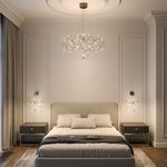 Подвесной светодиодный светильник с фигурным хрусталем 443/1