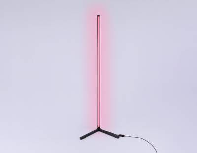 Светильник светодиодный напольный RGB с пультом FL8022 BK черный LED 15W RGB D32*1250 (ПДУ РАДИО 2.4G)