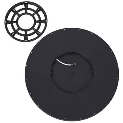 7660/40L MITRA LED SN 554 Светильник пластик/белый/черный LED 40Вт 3000/4000K D495 IP40 ALFA BLACK