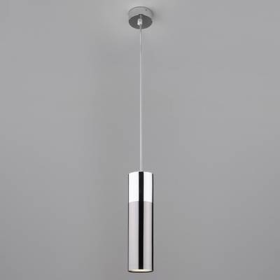 Подвесной светодиодный светильник в стиле лофт 50135/1 LED хром / черный жемчуг