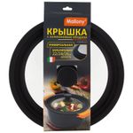 Крышка универсальная CAPPELLO, мультиразмер: 22/24/26 см, из закал стекла с сил ободком