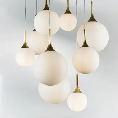 813092 Люстра GLOBO 9х40W E14 gold/white Lightstar