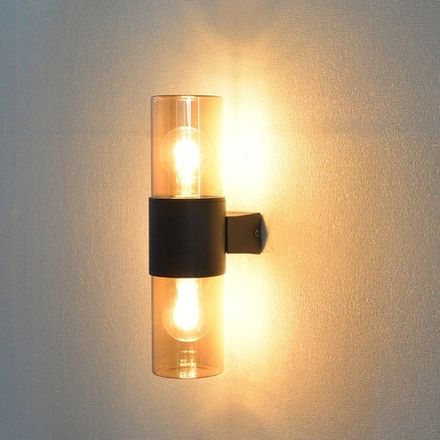 Уличный настенный светильник Arte lamp SEGINUS A6515AL-2BK, 2хE27