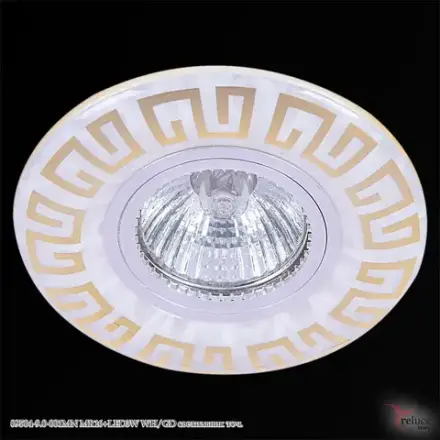 09504-9.0-001MN MR16+LED3W WH/GD светильник точечный Reluce, GU5.3х1