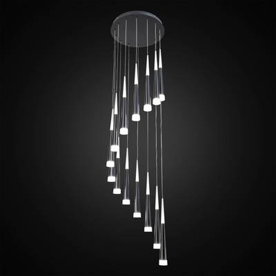 Citilux Вегас CL227141 LED Люстра каскадная Чёрная