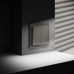 VLS020304 Проходной переключатель встраиваемый VOLTUM S70 двухклавишный 10А, (шелк) (ТМ Maytoni)