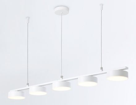 Светильник светодиодный подвесной FL51733/5 WH белый 3000K/4200K/6400K 25W 800*100*1000 (Без ПДУ)
