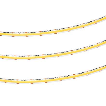 Лента COB-X576-10mm 24V Warm3500 (15 W/m, IP20, 5m) (Arlight, высок.эфф.150 лм/Вт)