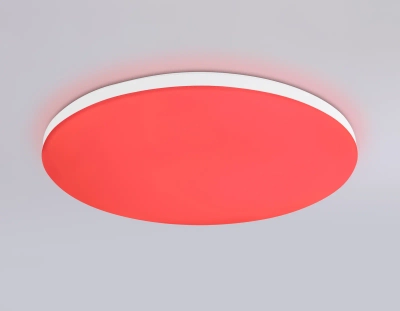 Потолочный светодиодный светильник с Wi-Fi Яндекс Алисой/Tuya/Smart Home/Alexa FZ2001 WH белый IP54 20W 3000K-6500K+RGB D300*55 (ПДУ ИК)