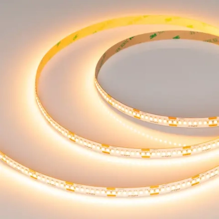 Лента UL-A240-10mm 24V Warm2400 (19 W/m, IP20, 5m) (Arlight, 7 лет)