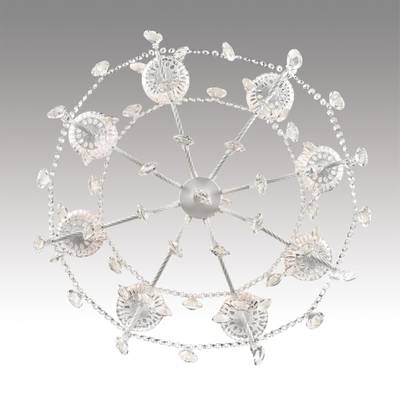 8189/8 CLASSI LN25 23 белый, металл/хрусталь Люстра E14 8*40W 220V SNOW