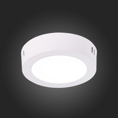 ST112.532.06 Светильник настенно-потолочный Белый LED 1*6W 3000K 330Lm Ra80 120° IP20 D110xH28 90-265V