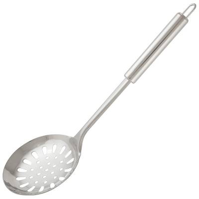 Шумовка из нержавеющей стали, NIMBUS, 33,5*11,2 см, овальная ручка с подвесом (Минимальная отгрузка 12 шт)