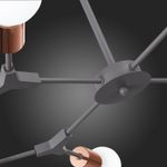 SLE106403-08 Люстра подвесная Серый, Розовое золото E27 8*60W