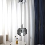 Светильник подвесной Crystal Lux BOX SP1 CHROME/SMOKE 1271/201