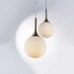 813011 Подвес GLOBO 1х40W E14 electroplating bronze/white Lightstar