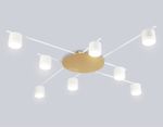 Светильник потолочный FL51759/8 WH/GD белый/золото GX53/8 max 12W 870*870*95
