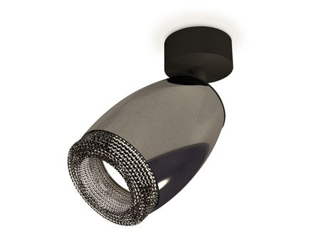 Комплект поворотного светильника XM1123002 DCH/SBK/BK черный хром/черный песок/тонированный MR16 GU5.3 (A2210, C1123, N7192)