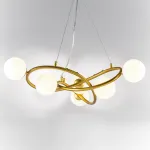 799063 Люстра GLOBO 6х6W (led) G9 ЗОЛОТО/БЕЛЫЙ Lightstar