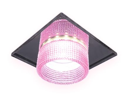 Встраиваемый точечный светильник TN356 CH/PI хром/розовый GU5.3+3W (LED COLD) 95*95*45